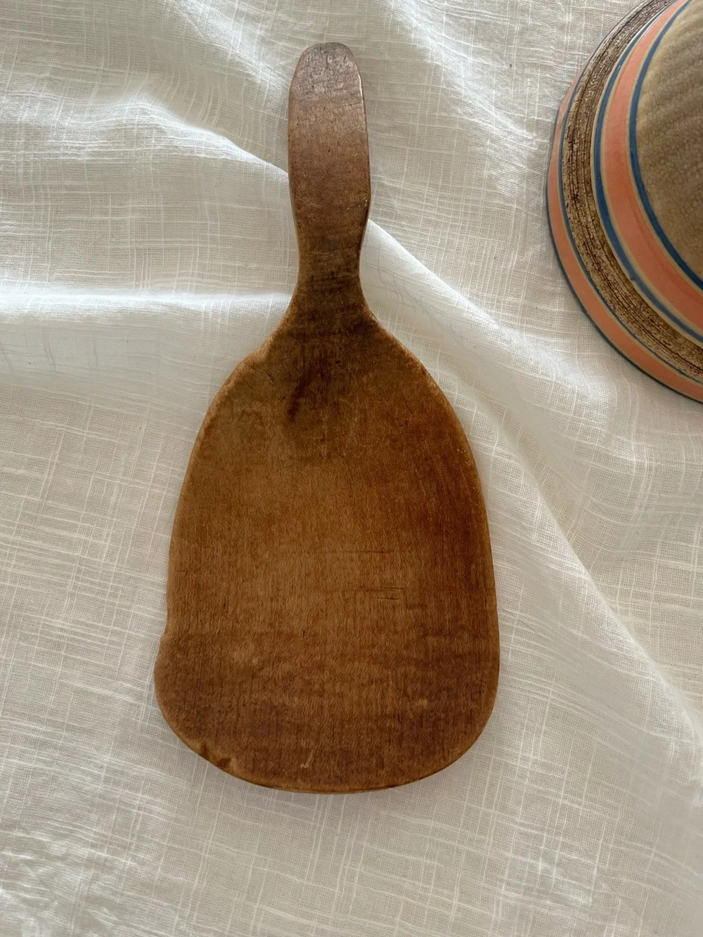 Vintage Primitive Wooden Butter Paddle Handmade Rustic Farmhouse Kitchen Decor